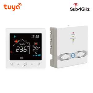 Tuya Smart Home Wifi Wireless Thermostat RF Battery Gas Boiler Water Heating  Digital Temperature Controller Alexa Google Home