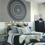 Wall Hanging Hippie Elephant Mandala Bedspread Ethnic Throw Art, Multifunctional