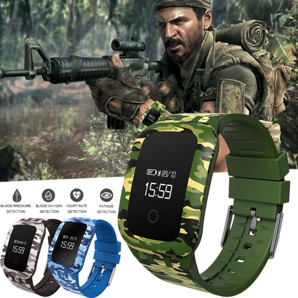 1pc Military Outdoor Sport Waterproof Bluetooth Smart Pedometer Mate For Android IOS