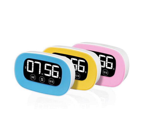 LCD Digital Touch Screen Kitchen Timer with Alarm Clock