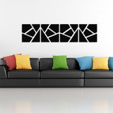 DIY 3D Acrylic Mirror Decal Wall Sticker Home Decor, Removable, 4 Pcs/Set