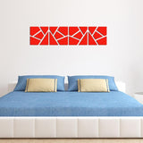 DIY 3D Acrylic Mirror Decal Wall Sticker Home Decor, Removable, 4 Pcs/Set