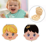 Spanish Tooth Wood Box Organizer for Baby Milk Teeth - Boy or Girl option