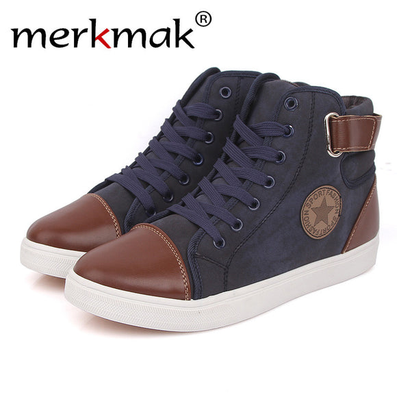Merkmak Canvas High Top Men Shoes