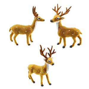 1Pcs Mini Simulation Reindeer Christmas Ornament