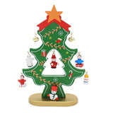 Cartoon Wooden Christmas Tree Decoration